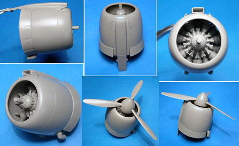 Vector VDS48083 1/48 Re.2002 Corrected Cowl & Engine (for Italeri)