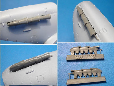 Vector VDS48094 1/48 Spitfire Mk.V Exhaust Pipes (for Airfix)