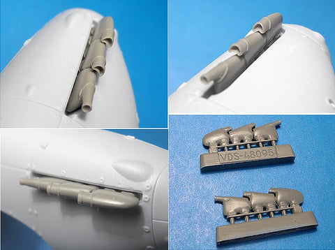 Vector VDS48095 1/48 Hurricane Mk.I Exhaust Pipes (for Airfix)