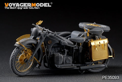 Voyager Model PE35093 1/35 WWII German R-12 Motorcycle Photo-Etched Set (for Zvezda 3607)