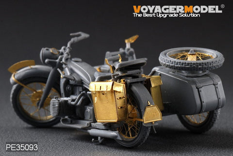 Voyager Model PE35093 1/35 WWII German R-12 Motorcycle Photo-Etched Set (for Zvezda 3607)
