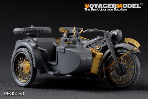 Voyager Model PE35093 1/35 WWII German R-12 Motorcycle Photo-Etched Set (for Zvezda 3607)
