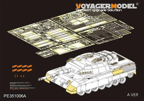Voyager Model PE351006A 1/35 Modern Canadian Army Leopard C2 MEXAS Main Battle Tank (with smoke dischargers) (for MENG TS 35-041)