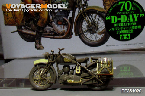 Voyager Model PE351020 1/35 WWII British B.S.A. M20 Military Motorcycle Upgrade Set (for Tamiya 35316)