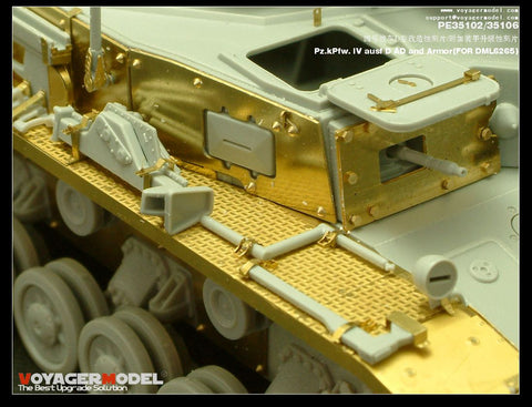 Voyager Model PE35102 1/35 WWII German Panzer IV Ausf. D Photo-Etched Set (for Dragon 6265)