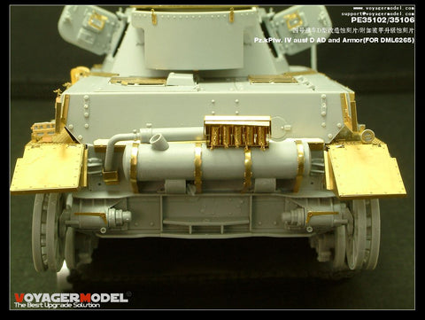 Voyager Model PE35102 1/35 WWII German Panzer IV Ausf. D Photo-Etched Set (for Dragon 6265)