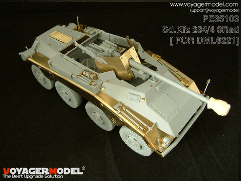 Voyager Model PE35103 1/35 Sd.Kfz. 234 8-Wheeled Vehicle Photo-Etched Set (for Dragon 6221)