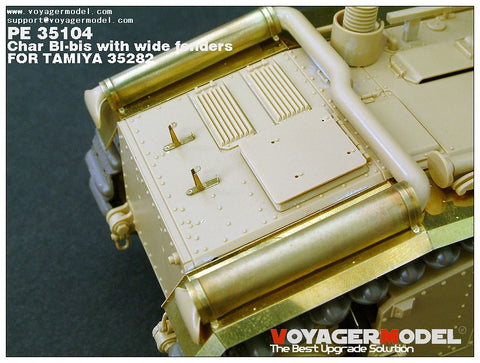 Voyager Model PE35104 1/35 Char B1 bis Wide Fender Photo-Etched Set (for Tamiya 35282)