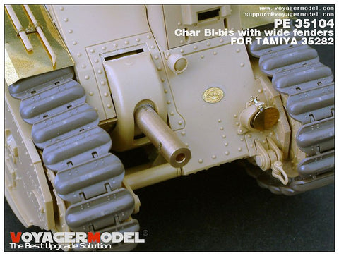Voyager Model PE35104 1/35 Char B1 bis Wide Fender Photo-Etched Set (for Tamiya 35282)