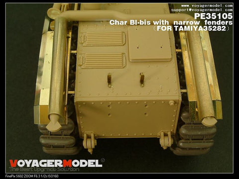 Voyager Model PE35105 1/35 Char B1 bis Narrow Fender Photo-Etched Set (for Tamiya 35282)