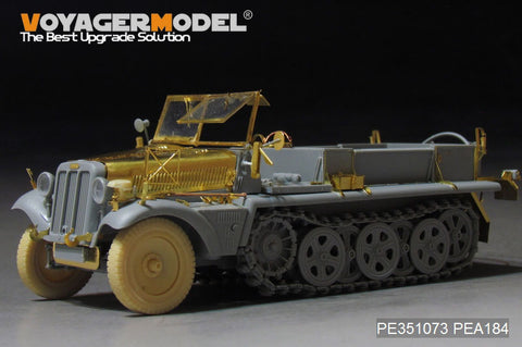 Voyager Model PE351073 1/35 WWII German Army Sd.Kfz.10 Ausf. B Half-track Early Production (for Dragon 6731)