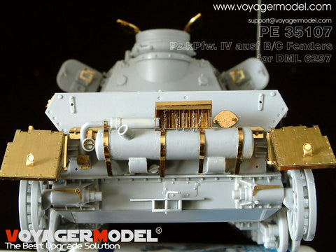 Voyager Model PE35107 1/35 Panzer IV Ausf. B/C Photo-Etched Set (for Dragon 6297)