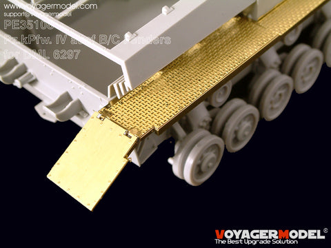 Voyager Model PE35108 1/35 Panzer IV Ausf. B/C Fender Photo-Etched Set (for Dragon 6297)