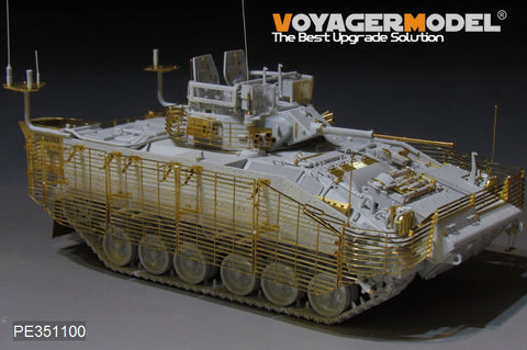 Voyager Model PE351100 1/35 Modern British FV510 Warrior TES(H) Infantry Fighting Vehicle with Slat Armor (2011 Version) Upgrade Set (for MENG SS-017)