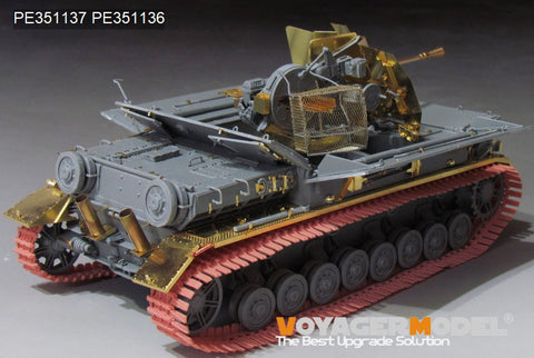 Voyager Model PE351137A 1/35 WWII German Sd.Kfz.161/3 37mm Flak Panzer IV Self-Propelled Anti-Aircraft Gun (Sf) "Möbelwagen" (BORDER BT-007)