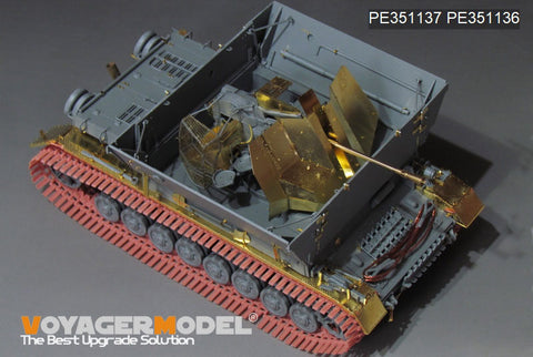 Voyager Model PE351137A 1/35 WWII German Sd.Kfz.161/3 37mm Flak Panzer IV Self-Propelled Anti-Aircraft Gun (Sf) "Möbelwagen" (BORDER BT-007)