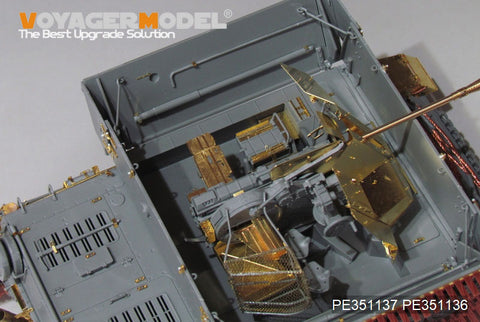 Voyager Model PE351137A 1/35 WWII German Sd.Kfz.161/3 37mm Flak Panzer IV Self-Propelled Anti-Aircraft Gun (Sf) "Möbelwagen" (BORDER BT-007)