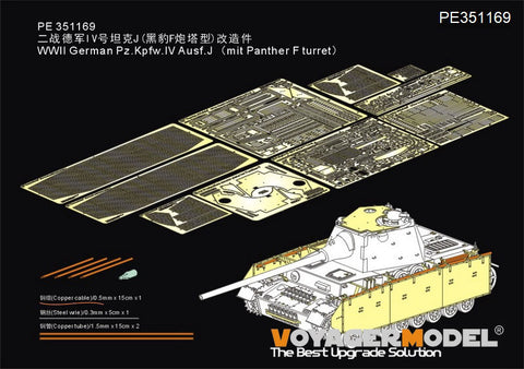 Voyager Model PE351169 1/35 Panzer IV Ausf. J "Thoma Shield" Wire Mesh Schürzen (for Rye Field Model 5068)