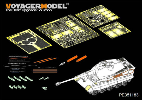 Voyager Model PE351183 1/35 WWII German King Tiger Porsche Turret (for Dragon/Zvezda)