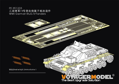 Voyager Model PE351203 1/35 WWII German StuG.IV Fenders(For RFM 5060)