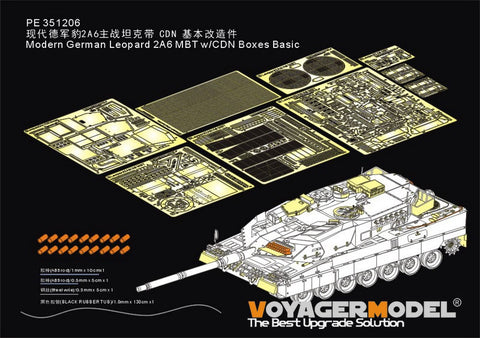 Voyager Model PE351206 1/35 Modern German Leopard 2A6 Main Battle Tank (with CDN Box) - Basic (RFM 5076)