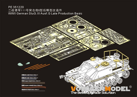Voyager Model PE351220 1/35 WWII German StuG III Ausf. G Late Production - Basic (TAKOM 8006)