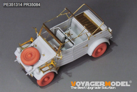 Voyager Model PE351314 1/35 WWII German Kubelwagen Type 82 Africa Troop Version Upgrade Set(MENG VS-015)