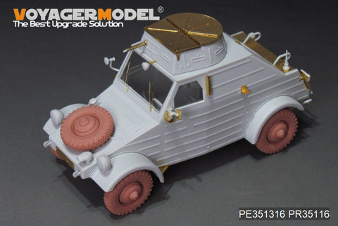 Voyager Model PE351316B 1/35 WWII German Pkw.K1 Type 823 Basic Upgrade Set with Wheels (MENG VS-017)