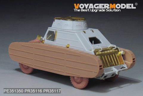 Voyager Model PE351350A 1/35 WWII German Pkw.K1 Type 823 with Fake Tracks Upgrade Set (MENG VS-017)