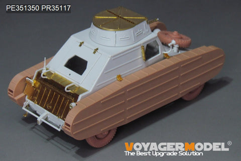 Voyager Model PE351350B 1/35 WWII German Pkw.K1 Type 823 Fake Track Upgrade Set with Wheels (MENG VS-017)