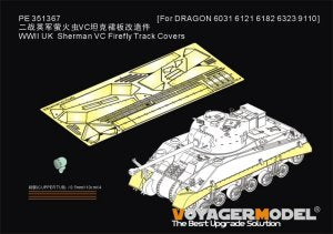 Voyager Model PE351367 1/35 WWII British Sherman VC Firefly Track Guards (for Dragon 6031, 6121, 6182, 6323, 9110)