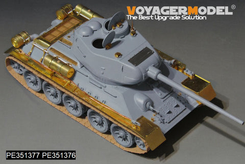 Voyager Model PE351377 1/35 WWII Russian T-34/85 Mod. 1944 Basic Upgrade Set with Barrel (for Dragon 6066/6203/6319/33)