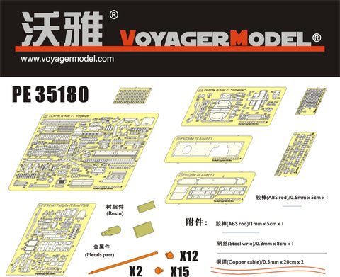Voyager Model PE35180 1/35 WWII Panzer IV Ausf. F1 "Vorpanzer" (Dragon 6398)