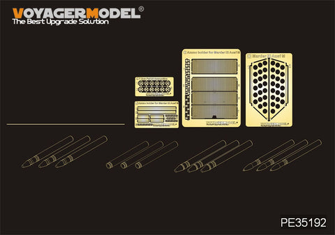 Voyager Model PE35192 1/35 WWII German Marder III Ausf. M Floor & Ammo Boxes (Dragon)