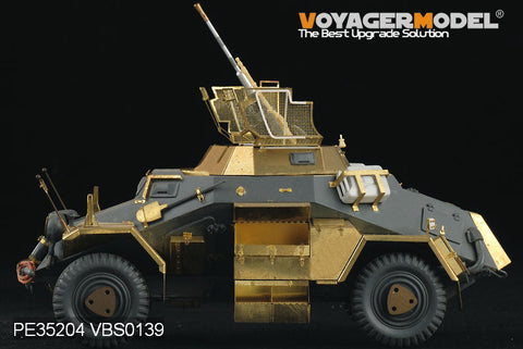 Voyager Model PE35204 1/35 WWII Sd.Kfz. 222 4-Wheeled Armored Car (Tamiya)