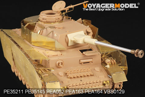 Voyager Model PE35211 1/35 WWII German Panzer IV Ausf. J Photo-Etched Parts Set (for Tamiya 35181)