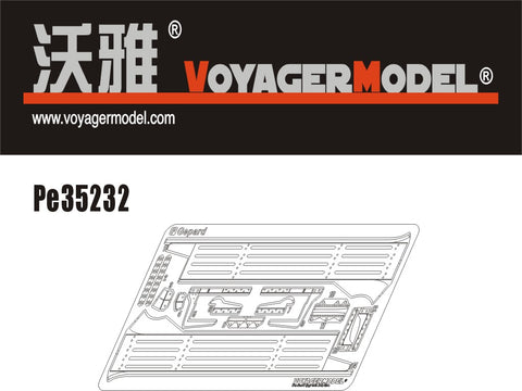 Voyager Model PE35232 1/35 WWII German 38(t) Anti-Aircraft Tank "Gepard" Fenders (Dragon 6469)