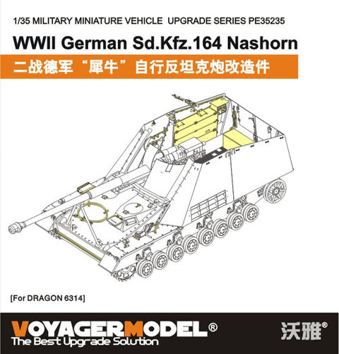 Voyager Model PE35235 1/35 WWII German Sd.Kfz.164 Nashorn Photo-Etched Set (for Dragon 6314)