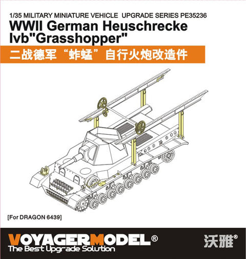 Voyager Model PE35236 1/35 WWII German IVb Self-Propelled Howitzer "Heuschrecke" Photo-Etched Set (for Dragon 6439)
