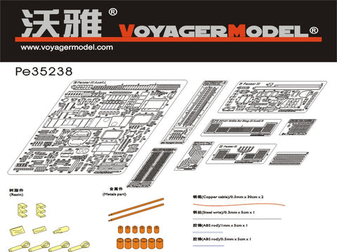 Voyager Model PE35238 1/35 WWII German Panzer III Ausf. N (Tamiya 35290)