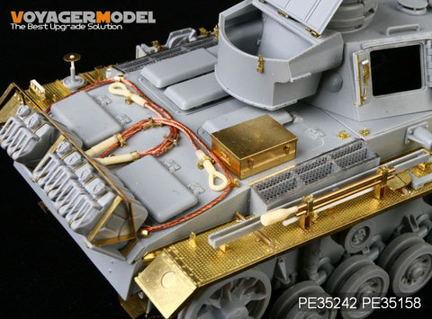 Voyager Model PE35242 1/35 WWII German Panzer III Ausf. N – s.Pz.Abt. 501 (Africa) – Photo-Etched Set (for Dragon 6431)