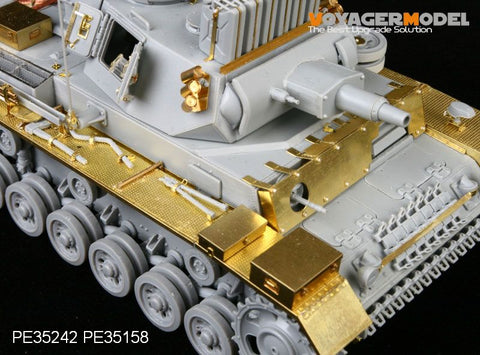 Voyager Model PE35242 1/35 WWII German Panzer III Ausf. N – s.Pz.Abt. 501 (Africa) – Photo-Etched Set (for Dragon 6431)