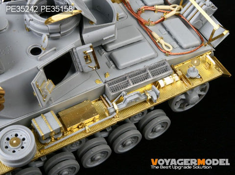 Voyager Model PE35242 1/35 WWII German Panzer III Ausf. N – s.Pz.Abt. 501 (Africa) – Photo-Etched Set (for Dragon 6431)