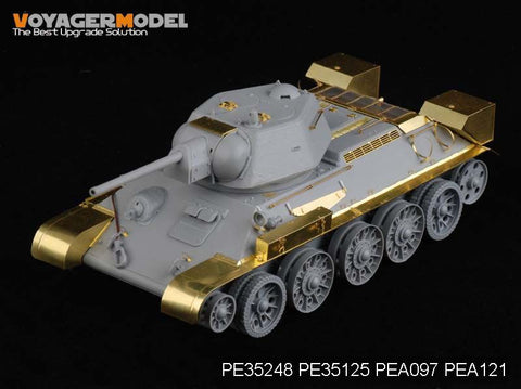 Voyager Model PE35248 1/35 WWII Russian T-34/76 Model 1943 Photo-Etched Set (for Dragon)