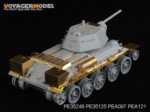 Voyager Model PE35248 1/35 WWII Russian T-34/76 Model 1943 Photo-Etched Set (for Dragon)