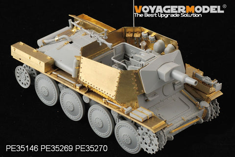 Voyager Model PE35269 1/35 WWII German 38(t) Reconnaissance Tank (Short-barreled 7.5cm Gun Variant) Photo-Etched Set (for Dragon 6310)