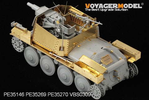 Voyager Model PE35269 1/35 WWII German 38(t) Reconnaissance Tank (Short-barreled 7.5cm Gun Variant) Photo-Etched Set (for Dragon 6310)