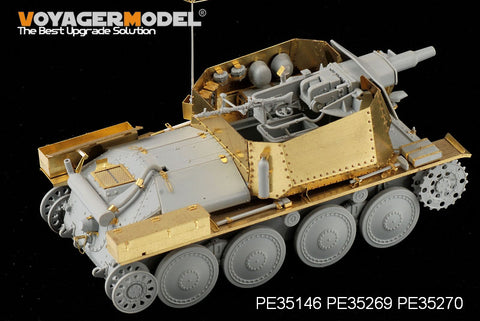 Voyager Model PE35269 1/35 WWII German 38(t) Reconnaissance Tank (Short-barreled 7.5cm Gun Variant) Photo-Etched Set (for Dragon 6310)