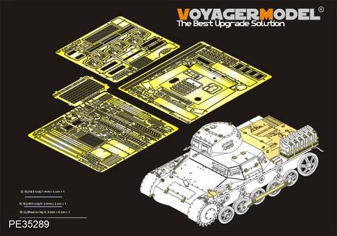 Voyager Model PE35289 1/35 WWII German Panzer I Ausf. B (DAK Version) Basic Photo-Etched Set (for Dragon 6207)