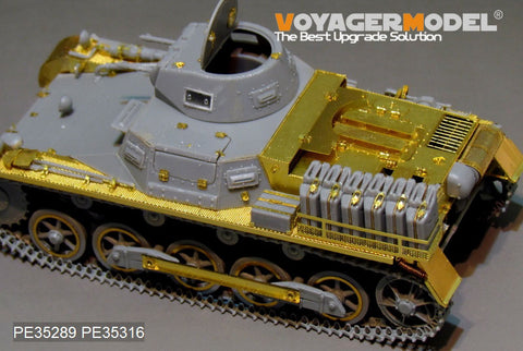 Voyager Model PE35289 1/35 WWII German Panzer I Ausf. B (DAK Version) Basic Photo-Etched Set (for Dragon 6207)